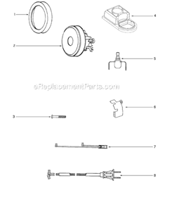 Page C Diagram and Parts List for SC3683A-2  Sanitaire Canister Vacuum