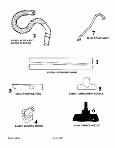 Page A Diagram and Parts List for SC3684A  Sanitaire Canister Vacuum