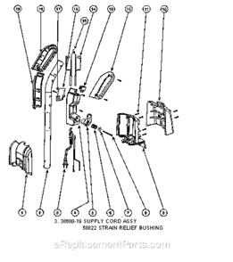 Page D Diagram and Parts List for SC4570AT-1  Sanitaire Upright Vacuum