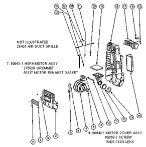 Page C Diagram and Parts List for SC4580AT-2  Sanitaire Upright Vacuum
