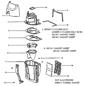 Page E Diagram and Parts List for SC4580AT-2  Sanitaire Upright Vacuum