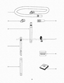 Accessories Diagram and Parts List for SC5745A  Sanitaire Upright Vacuum