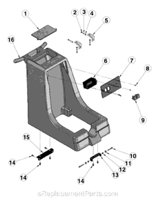 Page D Diagram and Parts List for SC6080A  Sanitaire Carpet Cleaner