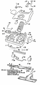 Part Location Diagram of 27483-10 Sanitaire Adjustment Cover & Grphcs