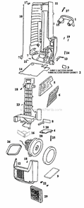 Page C Diagram and Parts List for SC6484BT  Sanitaire Upright Vacuum