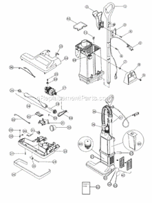 Part Location Diagram of 39909 Sanitaire Duct Assembly