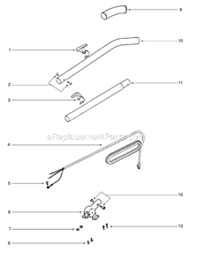 Page D Diagram and Parts List for SC678A-1  Sanitaire Upright Vacuum