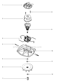 Page E Diagram and Parts List for SC678A-1  Sanitaire Upright Vacuum