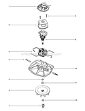 Page E Diagram and Parts List for SC678A  Sanitaire Upright Vacuum