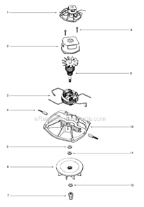 Page E Diagram and Parts List for SC679J-2  Sanitaire Upright Vacuum