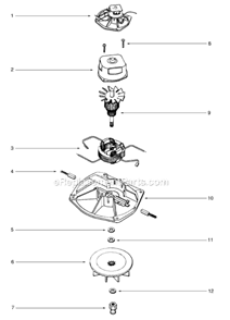 Page E Diagram and Parts List for SC679J-3  Sanitaire Upright Vacuum