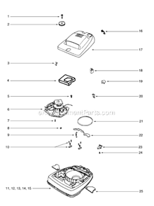 Page B Diagram and Parts List for SC679JGS-1  Sanitaire Upright Vacuum