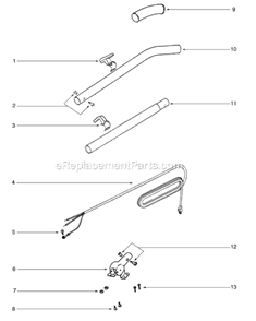 Page D Diagram and Parts List for SC679JGS-1  Sanitaire Upright Vacuum