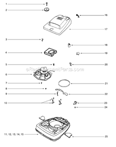 Page B Diagram and Parts List for SC679JGS  Sanitaire Upright Vacuum
