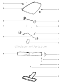 Page C Diagram and Parts List for SC679JGS  Sanitaire Upright Vacuum