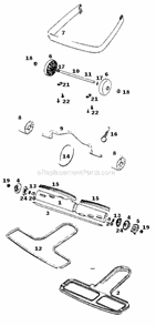 Page C Diagram and Parts List for SC684F-1  Sanitaire Upright Vacuum
