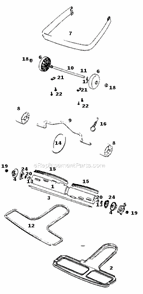 Part Location Diagram of E-30563 Sanitaire Drive Belt