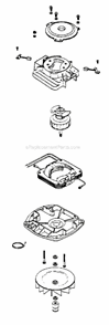 Page E Diagram and Parts List for SC684F  Sanitaire Upright Vacuum