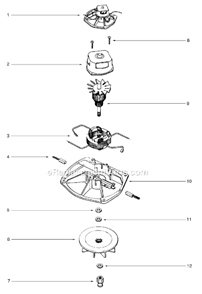 Page E Diagram and Parts List for SC688A-1  Sanitaire Upright Vacuum