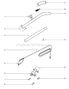 Page D Diagram and Parts List for SC689A-3  Sanitaire Upright Vacuum