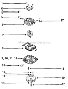 Page E Diagram and Parts List for SC695A  Sanitaire Upright Vacuum
