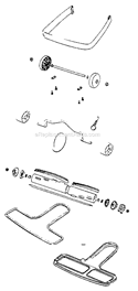 Page C Diagram and Parts List for SC695B  Sanitaire Upright Vacuum