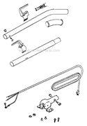Page D Diagram and Parts List for SC695B  Sanitaire Upright Vacuum