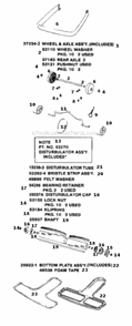 Page C Diagram and Parts List for SC881A-1  Sanitaire Upright Vacuum