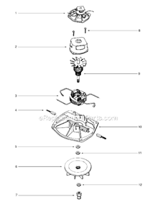 Page E Diagram and Parts List for SC881A-1  Sanitaire Upright Vacuum