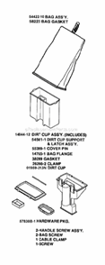 Page A Diagram and Parts List for SC882A-1  Sanitaire Upright Vacuum
