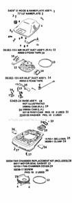 Page B Diagram and Parts List for SC882A-1  Sanitaire Upright Vacuum