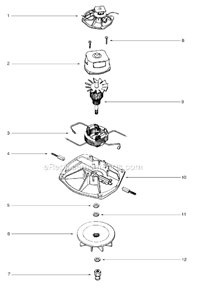Page E Diagram and Parts List for SC882A-1  Sanitaire Upright Vacuum