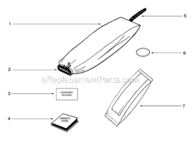 Page A Diagram and Parts List for SC883A-1  Sanitaire Upright Vacuum