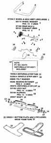 Page C Diagram and Parts List for SC883A  Sanitaire Upright Vacuum