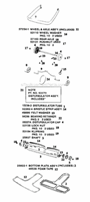 Page C Diagram and Parts List for SC886E-1  Sanitaire Upright Vacuum