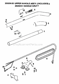 Page D Diagram and Parts List for SC886E-1  Sanitaire Upright Vacuum