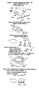 Page B Diagram and Parts List for SC886E-2  Sanitaire Upright Vacuum