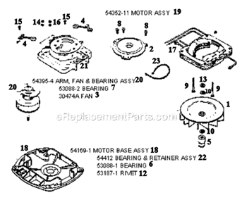 Page E Diagram and Parts List for SC886E-2  Sanitaire Upright Vacuum