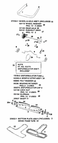 Page C Diagram and Parts List for SC886E-3  Sanitaire Upright Vacuum