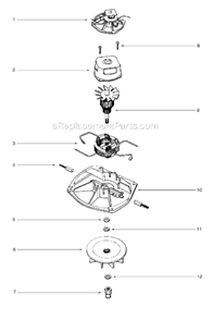 Page E Diagram and Parts List for SC886E-3  Sanitaire Upright Vacuum