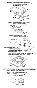 Page B Diagram and Parts List for SC886E  Sanitaire Upright Vacuum