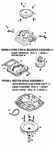 Page B Diagram and Parts List for SC887A  Sanitaire Upright Vacuum