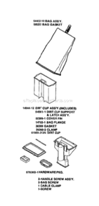 Page A Diagram and Parts List for SC887B-2  Sanitaire Upright Vacuum