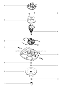 Page E Diagram and Parts List for SC887B-3  Sanitaire Upright Vacuum