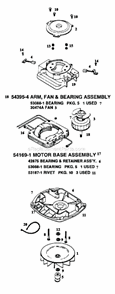 Page E Diagram and Parts List for SC887B  Sanitaire Upright Vacuum