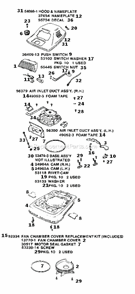 Part Location Diagram of 54098-1 Sanitaire Hood & Nameplate Assembly - P