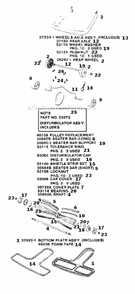 Page C Diagram and Parts List for SC888D  Sanitaire Upright Vacuum