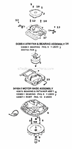 Page E Diagram and Parts List for SC888D  Sanitaire Upright Vacuum