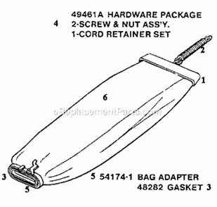 Page A Diagram and Parts List for SC888F  Sanitaire Upright Vacuum