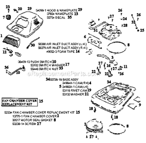 Page D Diagram and Parts List for SC888G  Sanitaire Upright Vacuum